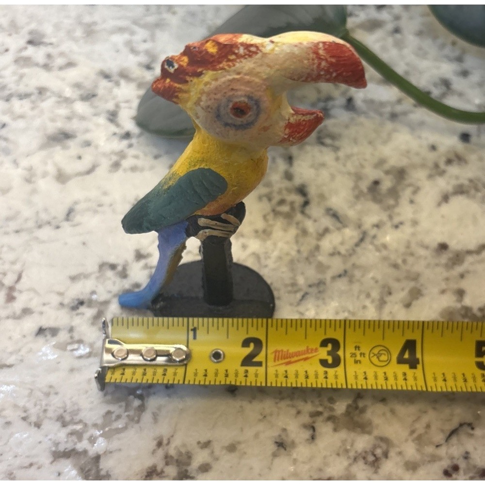 Vintage Cast Iron Parrot Bottle Opener On Stand Hand Painted Barware Island Vibe - Picture 7 of 12